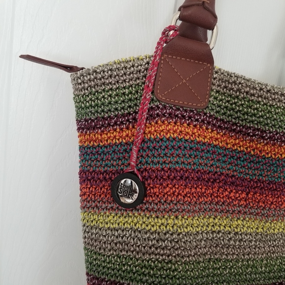 The Sak Cambria rainbow crochet tote bag - Picture 7 of 9